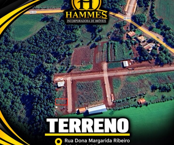 Vende: Terreno no Loteamento Ribeiro, 252,63 m² Crissiumal-RS