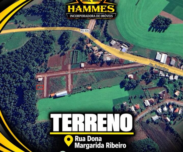 Vende Terreno de 250,97 m², Rua Dona Margarida Ribeiro- Crissiumal-RS